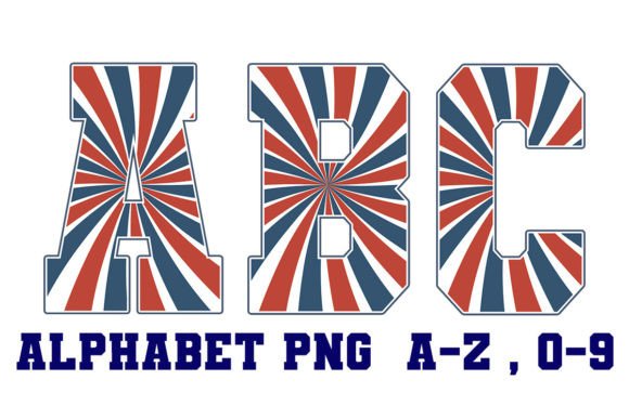 Download Retro Patriotic Alphabet Letters - Letters Collection