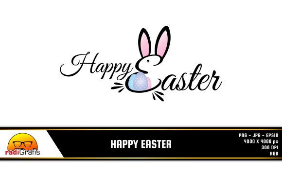 Download Unique Happy Easter Lettering Text - Unique Collection