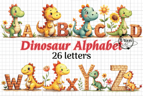 Download Dinosaur Alphabet 26 Letters PNG Clipart - Letters Collection