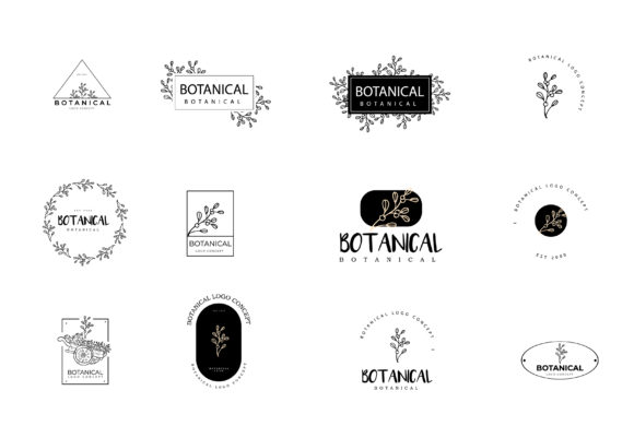 Download Minimal Femenine Modern Botanical Logo - Premium Bundle