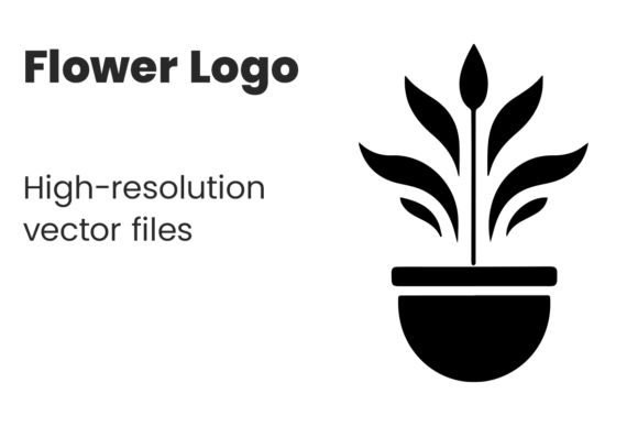 Download Flower in a Pot Logo | Botanical Logo - Premium Bundle
