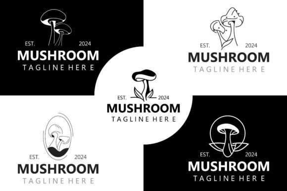 Download Mushroom Botanical Logo - Premium Bundle